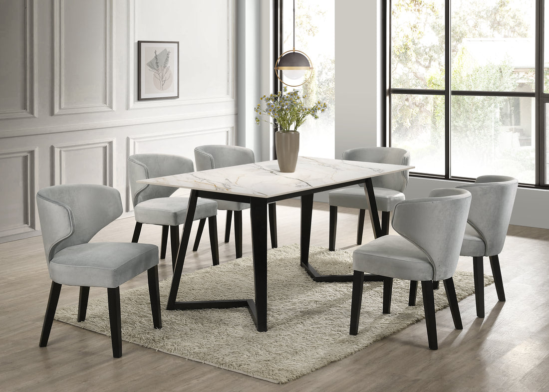 Hamilton Dining Table & 6 Chair Set — 2 Color Options