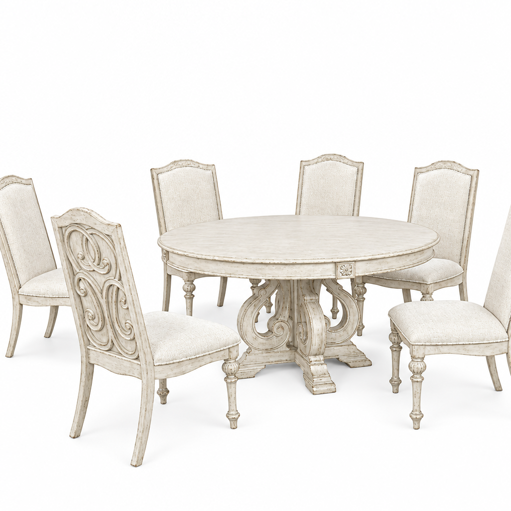 Arcadia Rustic Dining Collection - Antique White