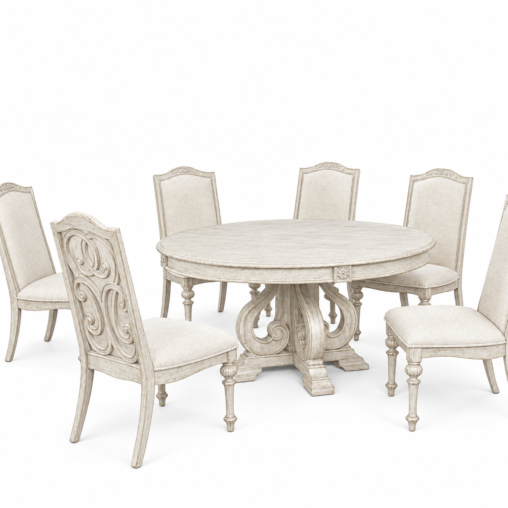 Arcadia Rustic Dining Collection - Antique White