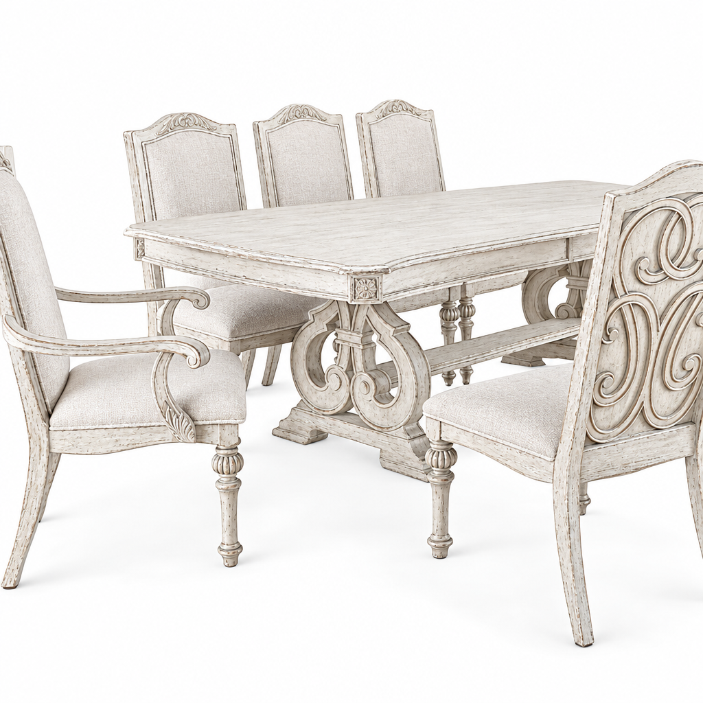 Arcadia Rustic Dining Collection - Antique White