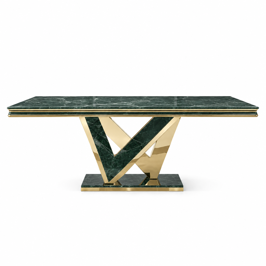 Valdevers Glam Dining Collection - Gold/Green