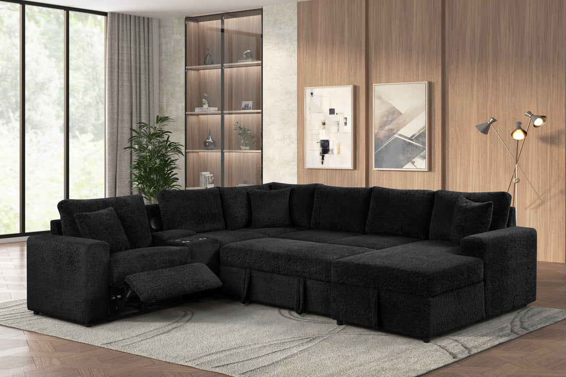 Hunter Sectional — Bluetooth Speaker & Pull-Out Bed