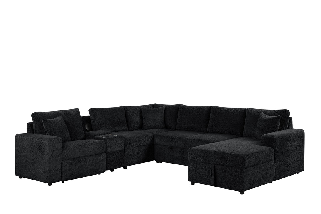 Hunter Sectional — Bluetooth Speaker & Pull-Out Bed