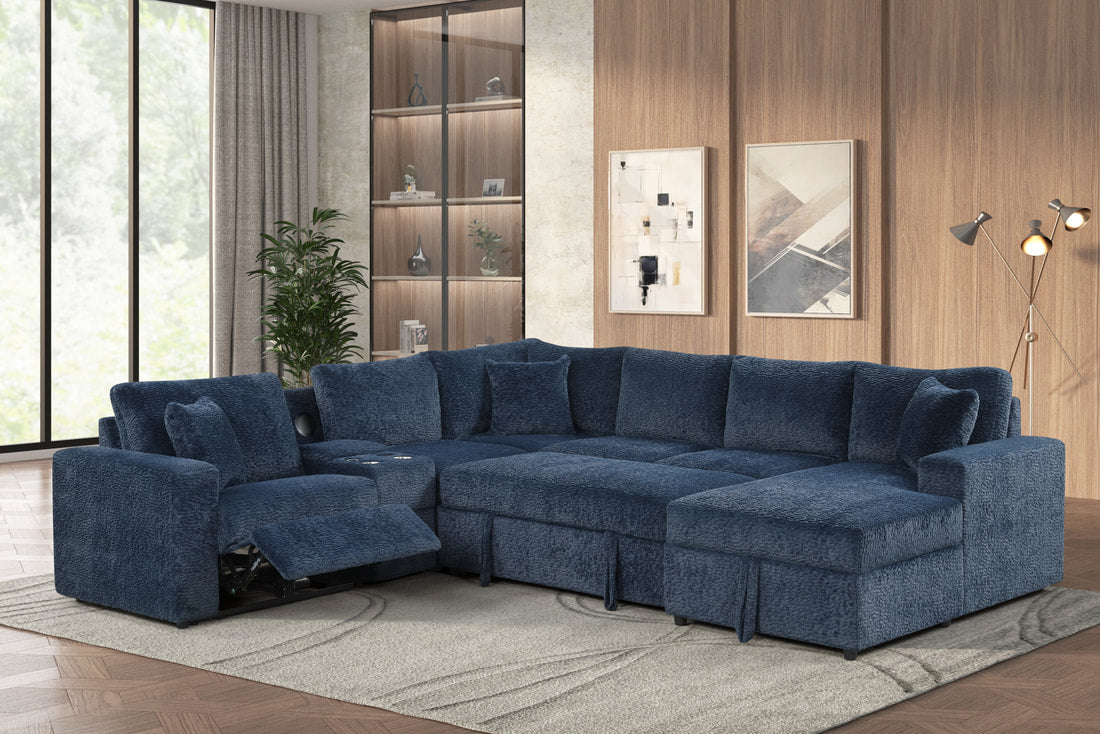 Hunter Sectional — Bluetooth Speaker & Pull-Out Bed