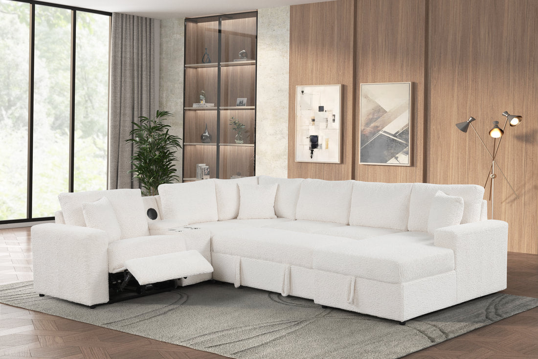 Hunter Sectional — Bluetooth Speaker & Pull-Out Bed