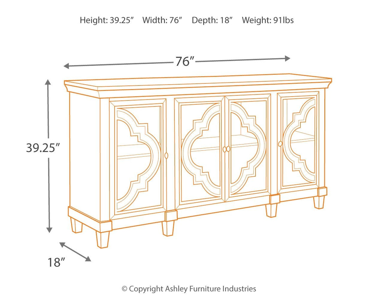 Fossil Ridge - Accent Cabinet - Gray — view 3