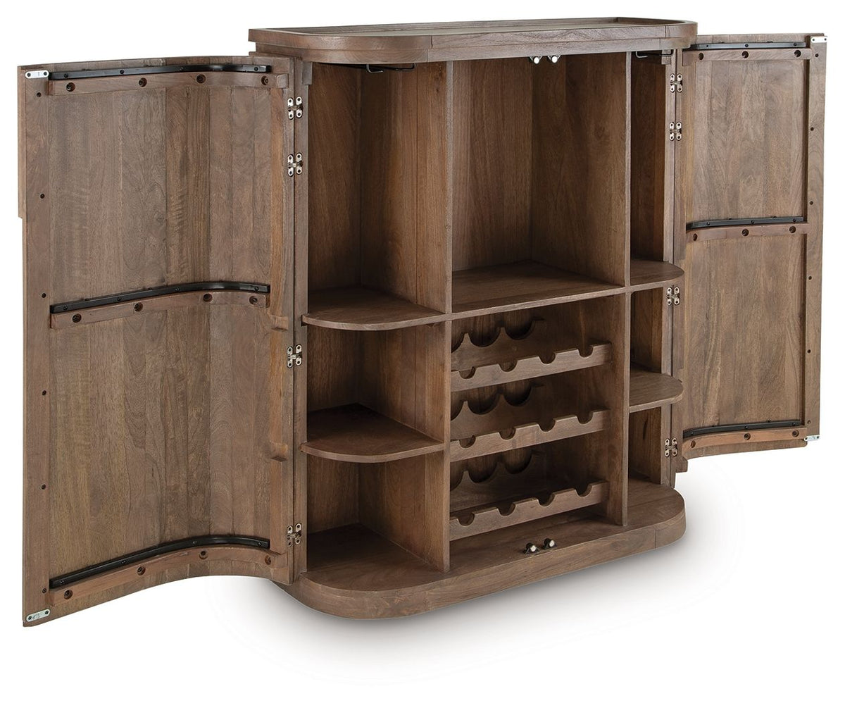 Landermont - Bar Cabinet - Medium Brown — view 3