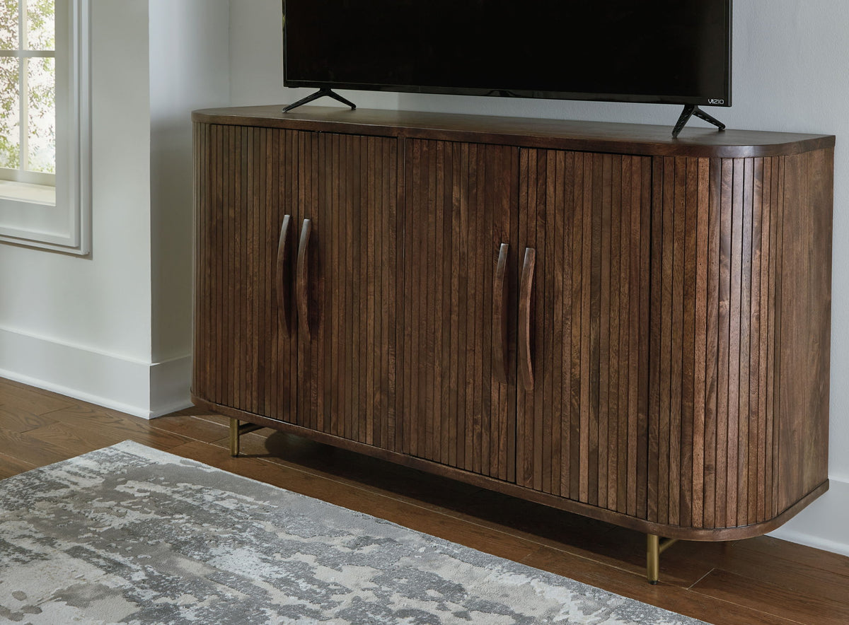 Amickly - Accent Cabinet - Dark Brown — view 6