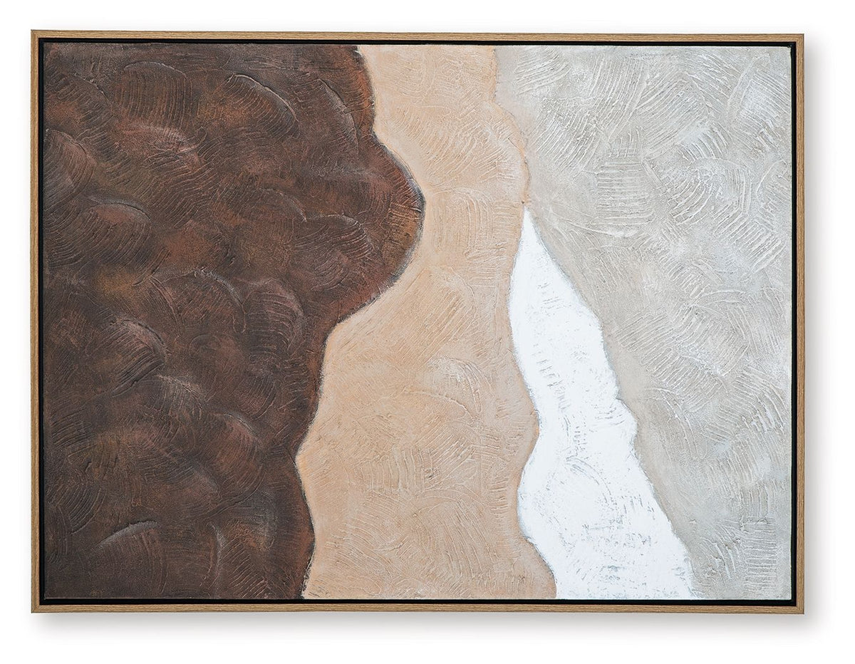 Fanthorne - Wall Art - Tan / Brown / White — view 4