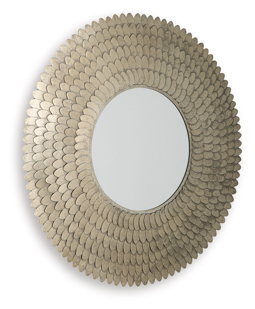 Wrightmund - Accent Mirror - Champagne Finish — view 3