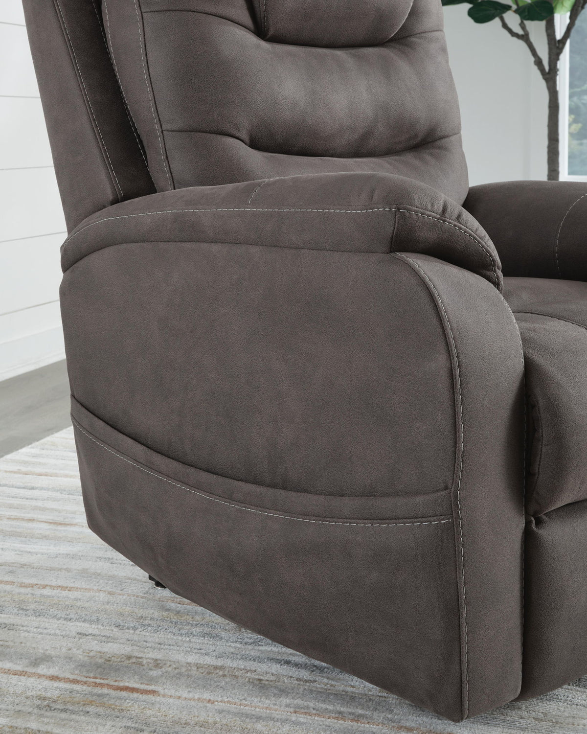 Snowfield - Power Lift Recliner - Gunmetal — view 11