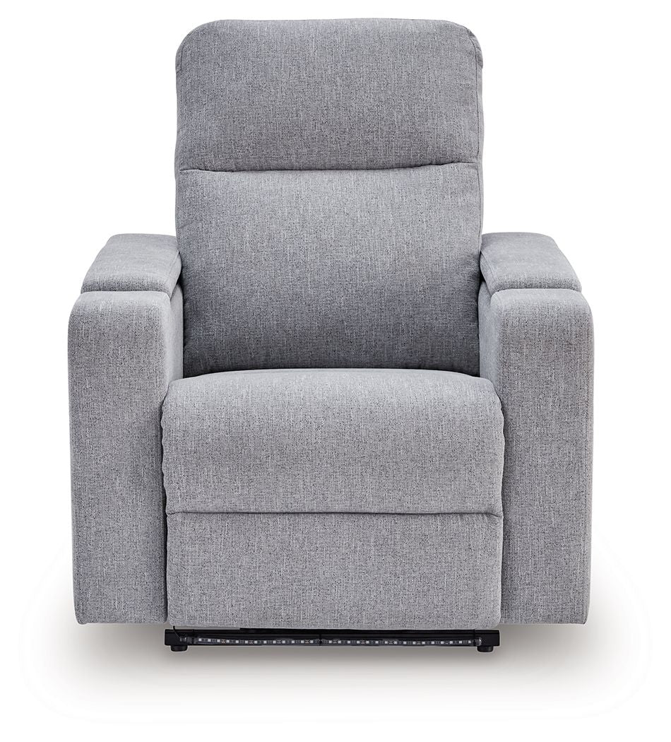 Pineland - Glider Power Recliner With Audio System - Pewter — view 5