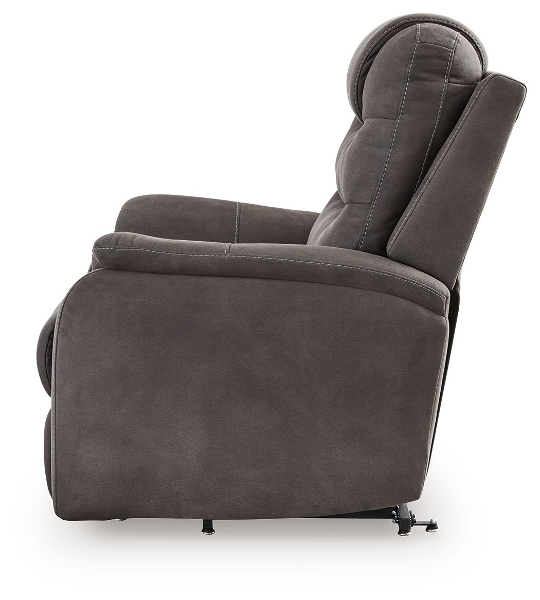 Snowfield - Power Lift Recliner - Gunmetal — view 8