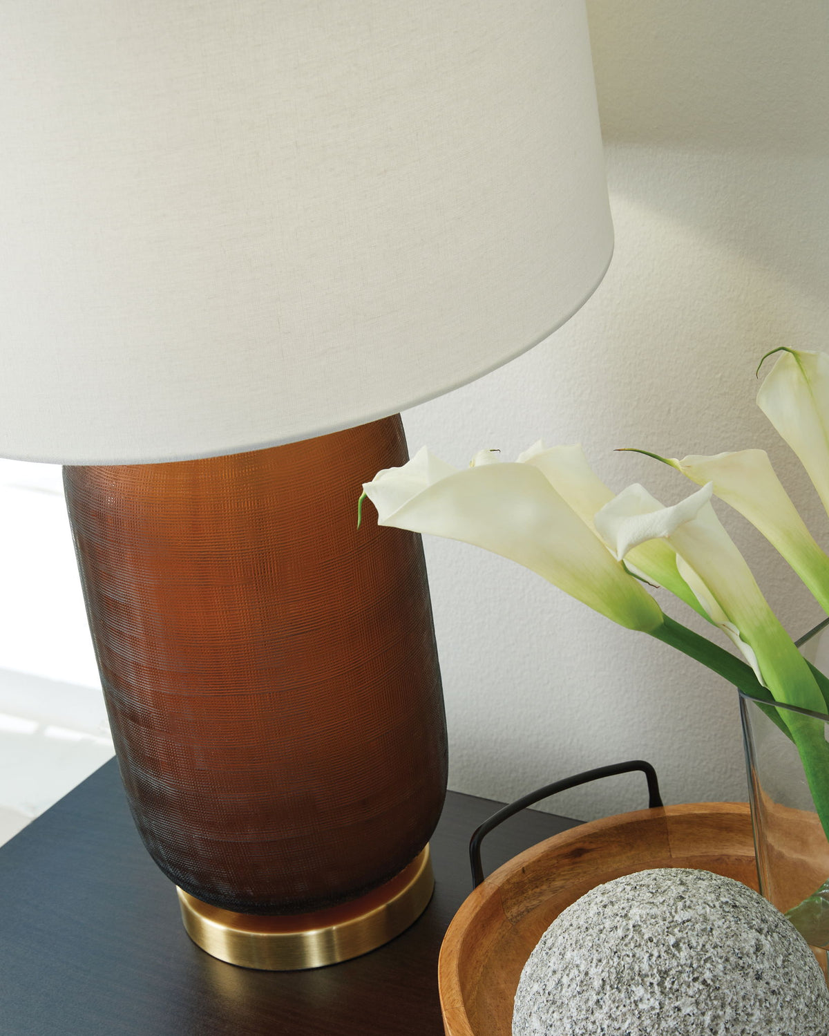Farberman - Glass Table Lamp - Amber — view 4
