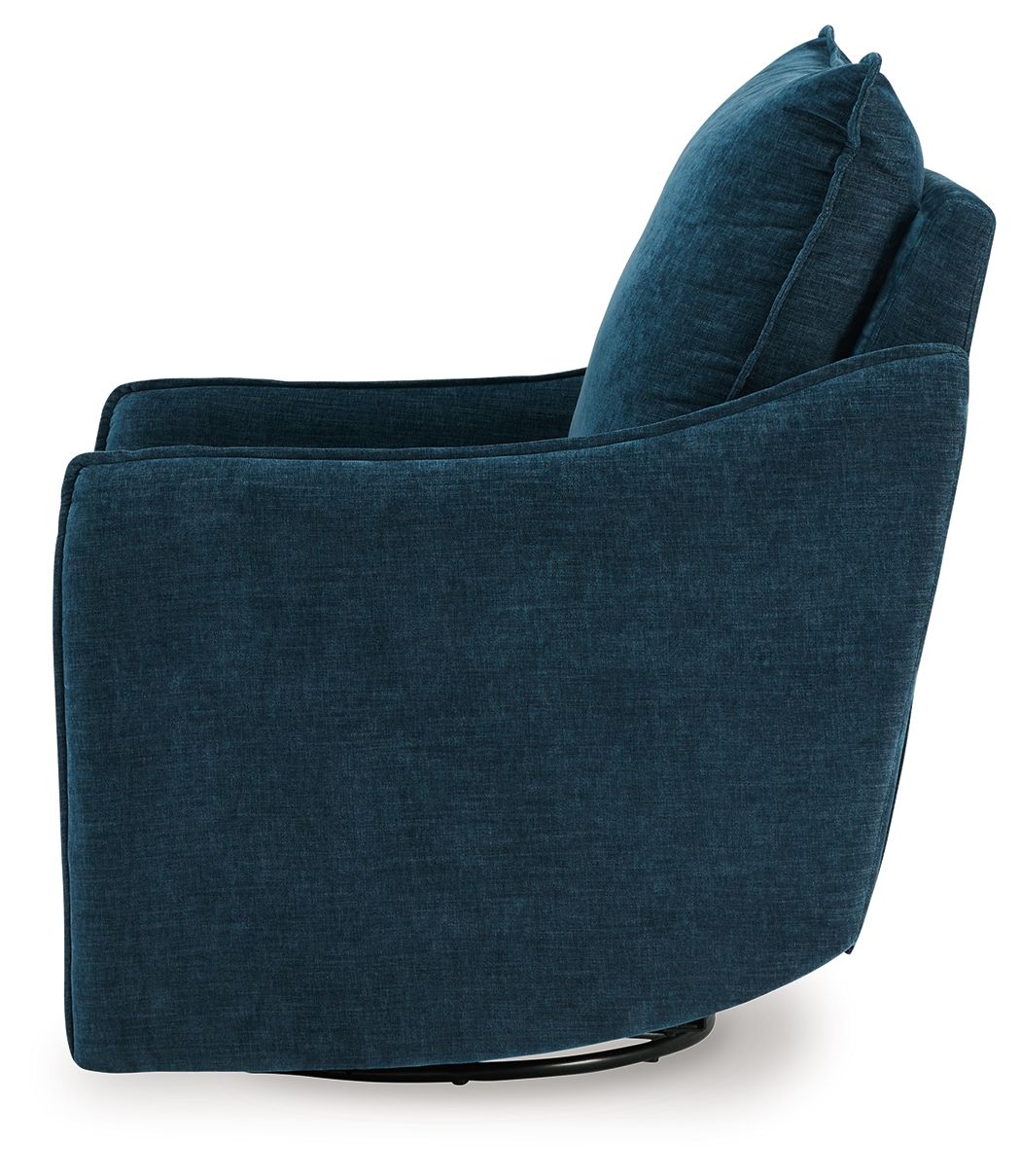 Mcburg - Swivel Power Recliner - Navy — view 7