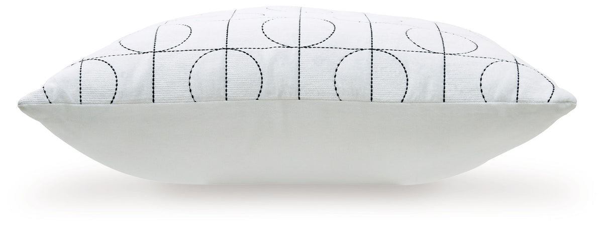 Kydner - Pillow (Set of 4) - White / Black — view 3