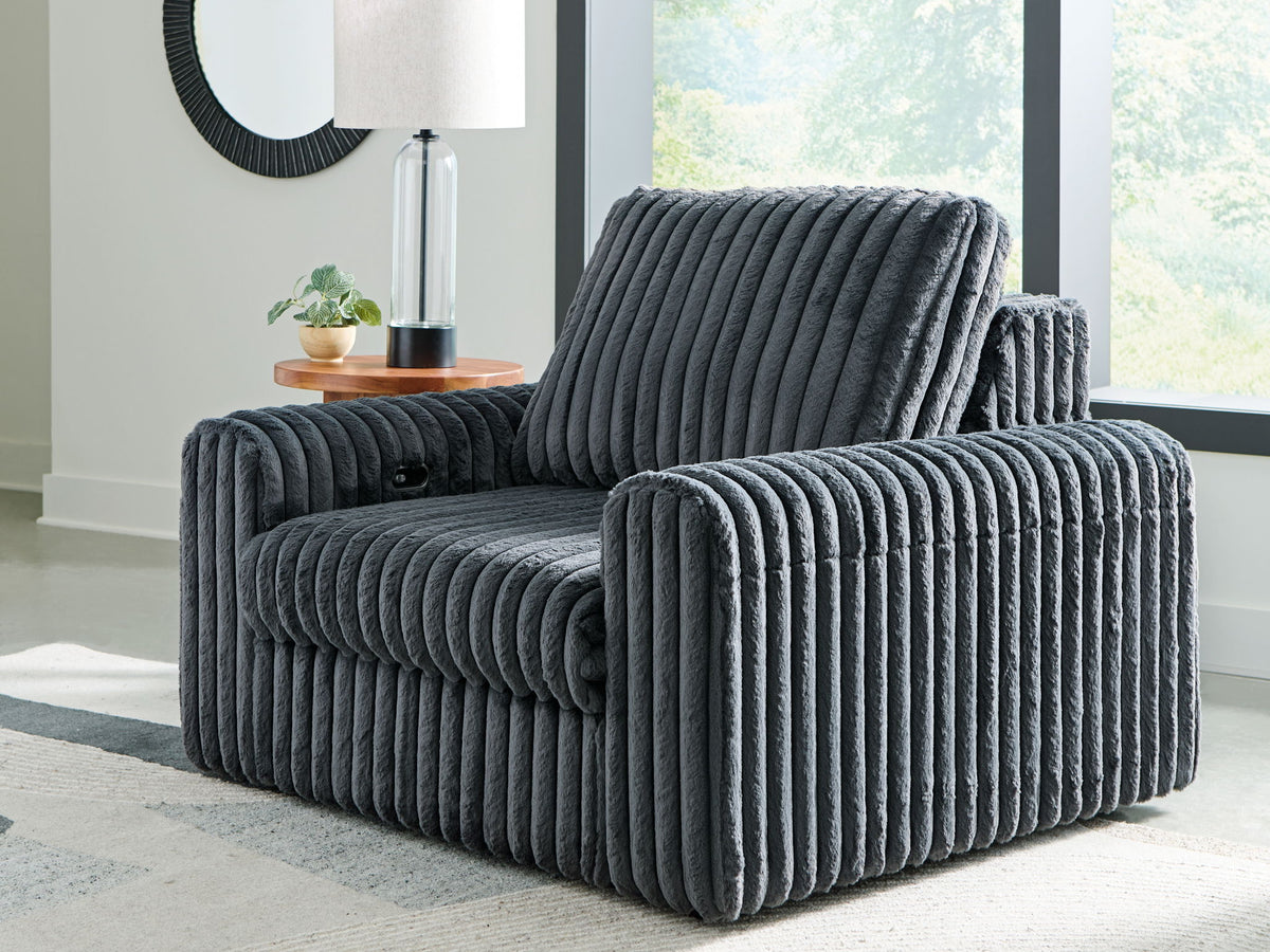 HamlinBay - Power Gliding Chaise - Gunmetal — view 2