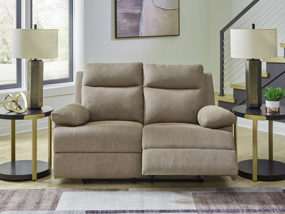 Side-Swipe - Reclining Loveseat - Mocha — view 2