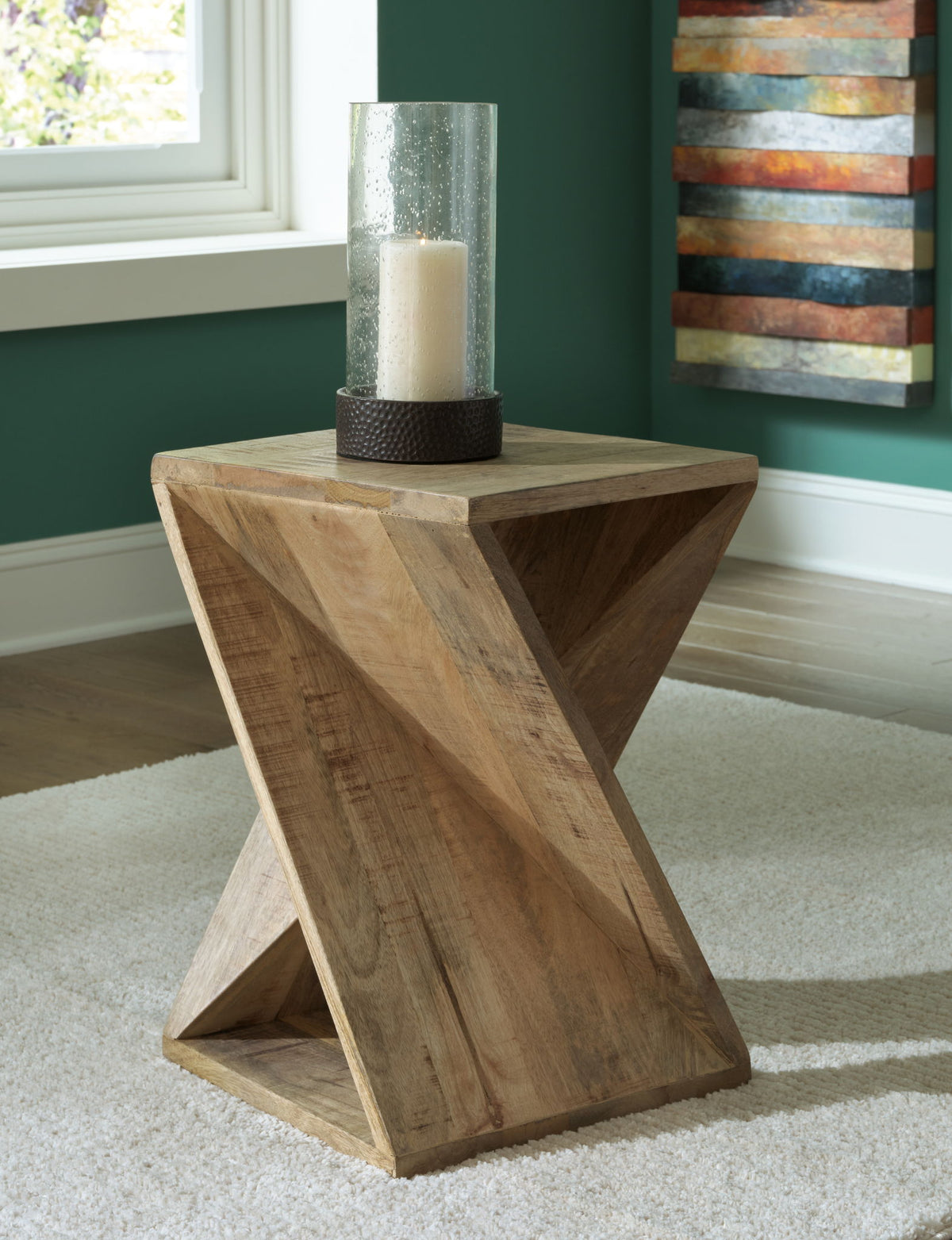 Zalemont - Accent Table - Distressed Brown — view 2