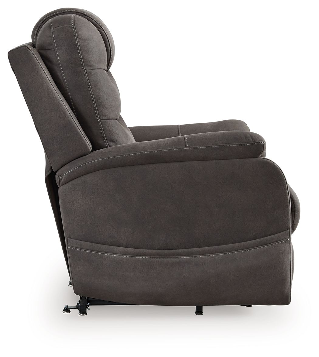 Snowfield - Power Lift Recliner - Gunmetal — view 6