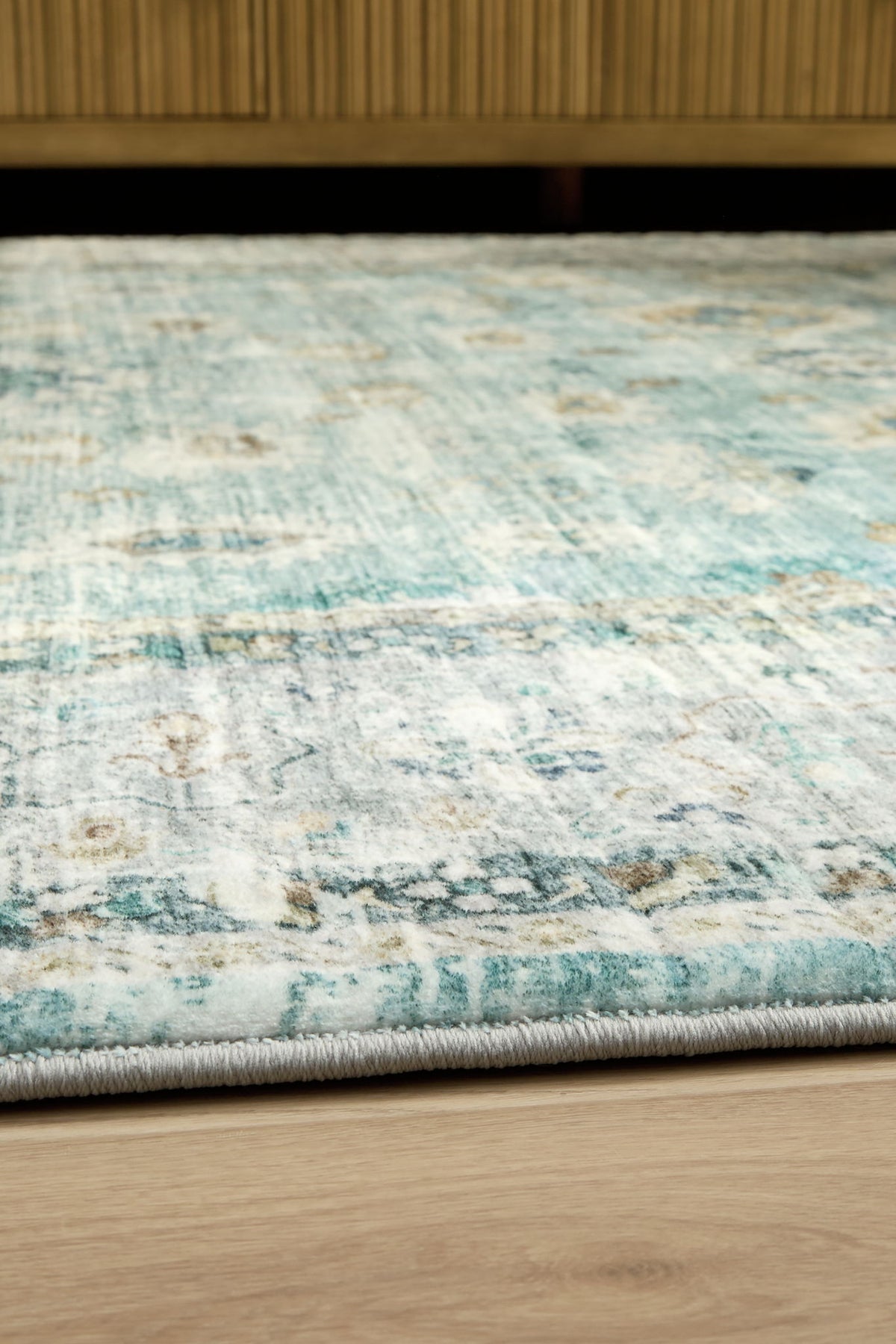 Ladstoney - 5' x 7' Rug - Teal / Beige / Ochre — view 3