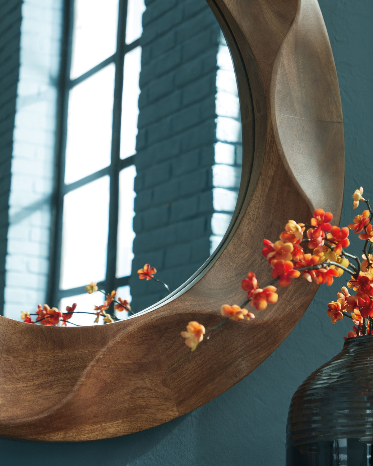 Aajon - Accent Mirror - Brown — view 5