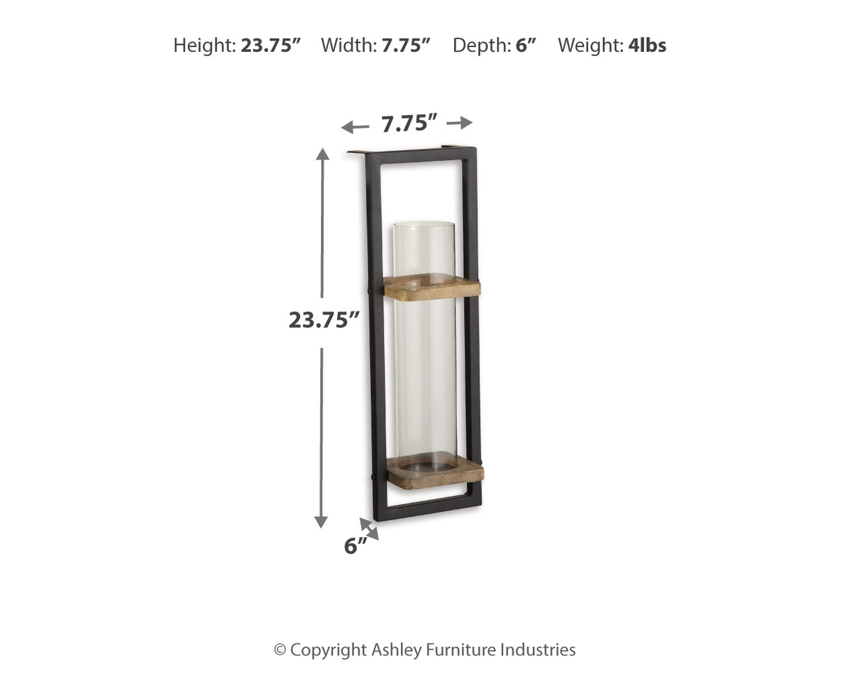 Colburn - Wall Sconce - Natural / Black — view 4