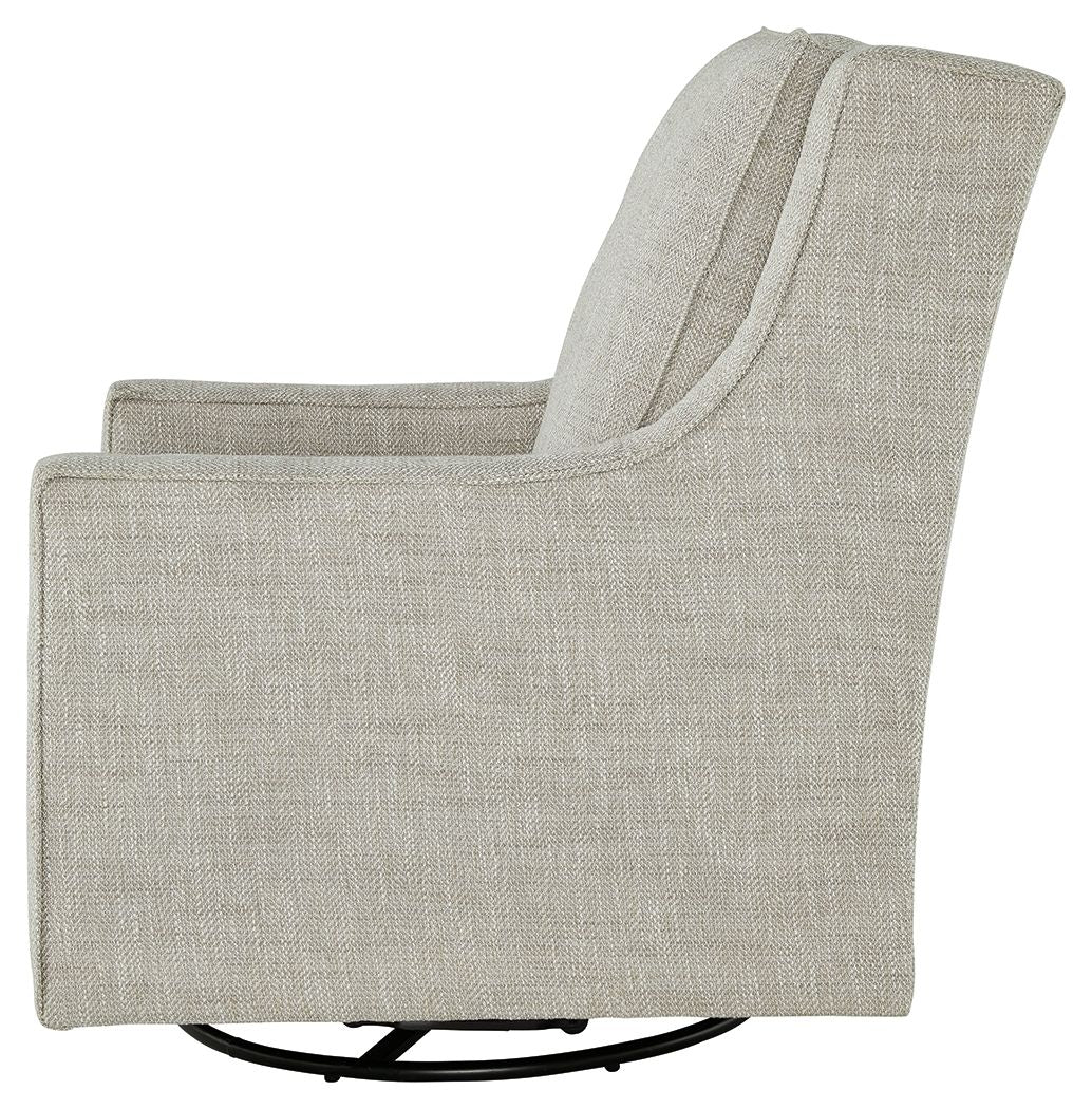 Kambria - Swivel Glider Accent Chair - Fog — view 4