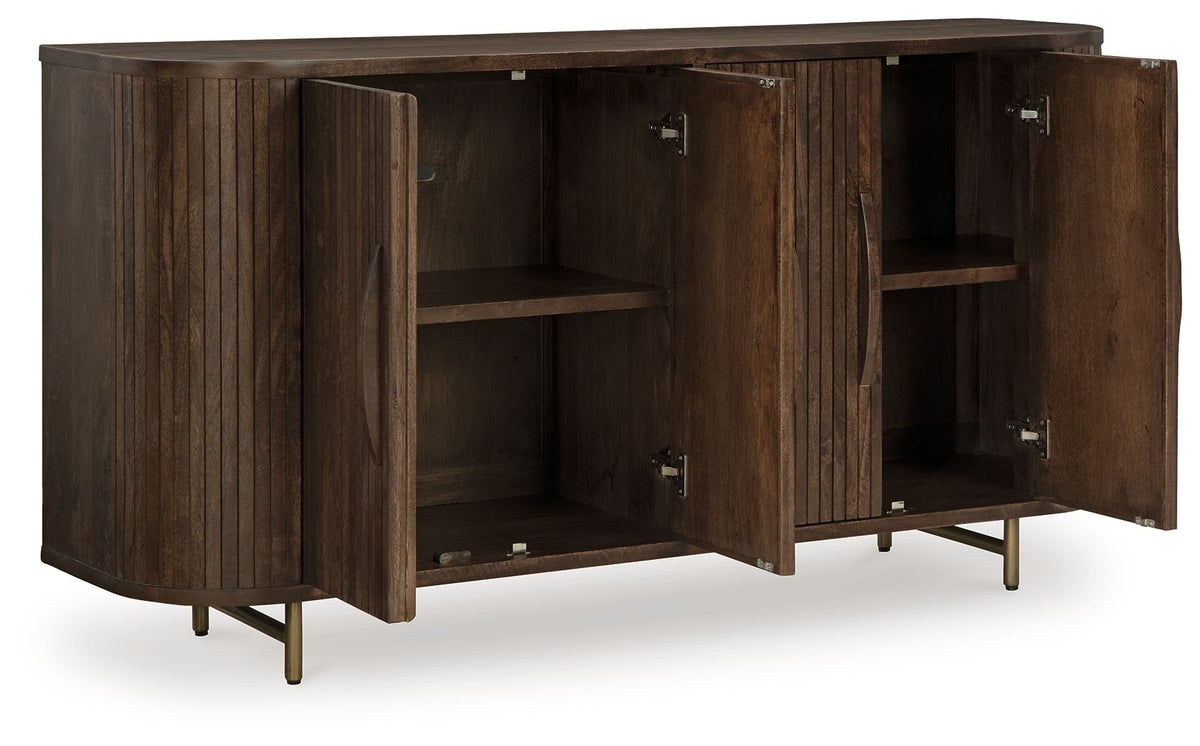 Amickly - Accent Cabinet - Dark Brown — view 3