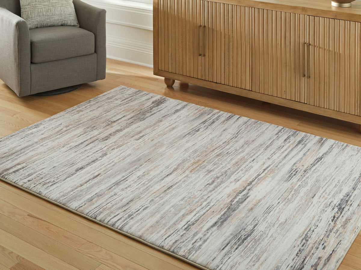Nace - 5' x 7' Rug - Gray / Brown / White — view 2