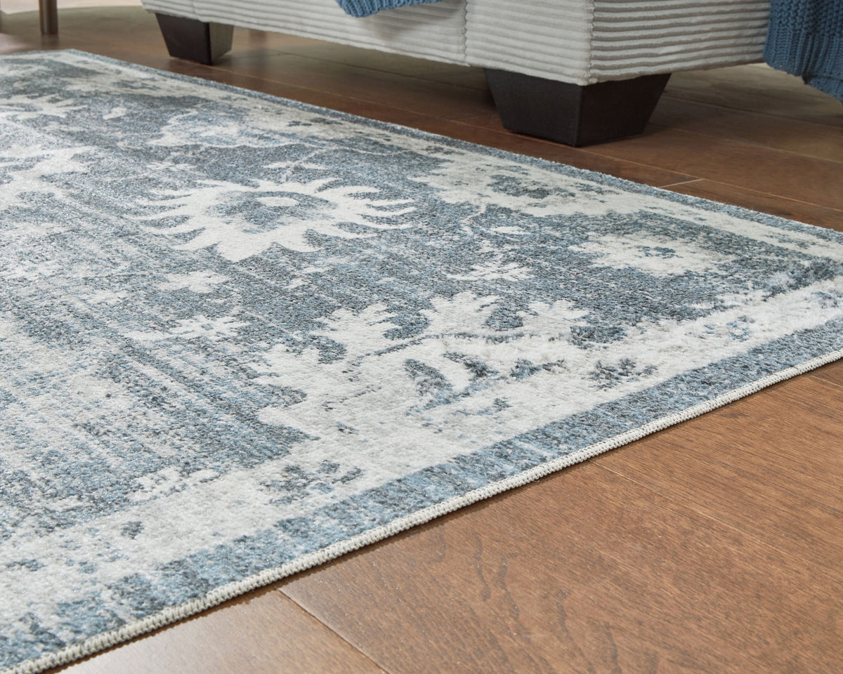 Avanworths - 8' x 10' Washable Rug - Blue / Gray / Ivory โ view 3