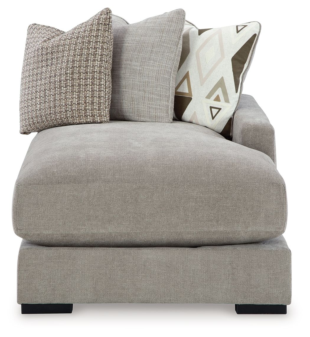 Aslan Court - Raf Corner Chaise - Pebble — view 3