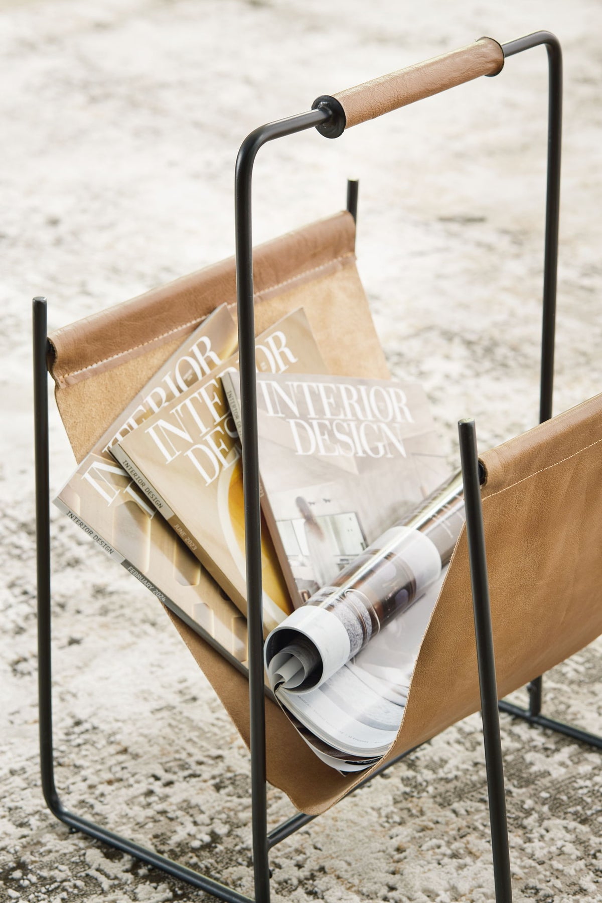 Faronworth - Magazine Rack - Brown / Black — view 5