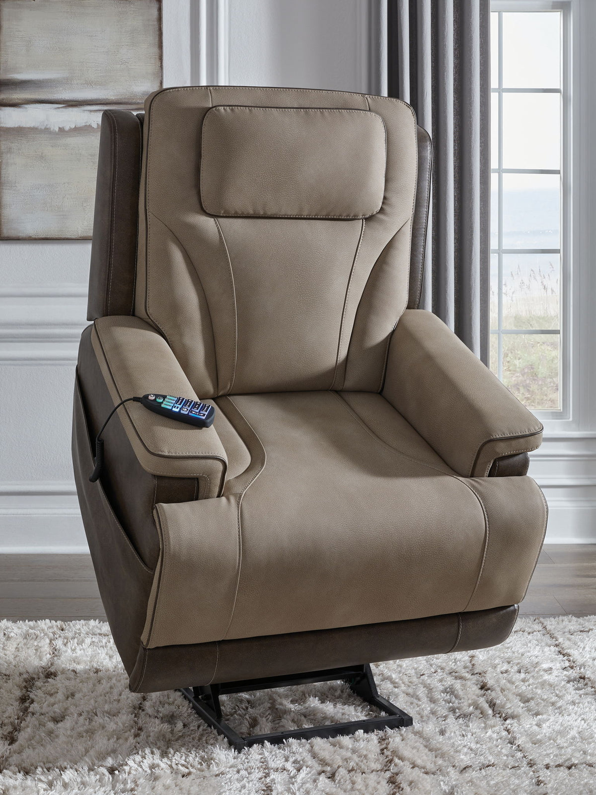 4Z-Peaceful Pause - Power Lift Recliner - Sand — view 10