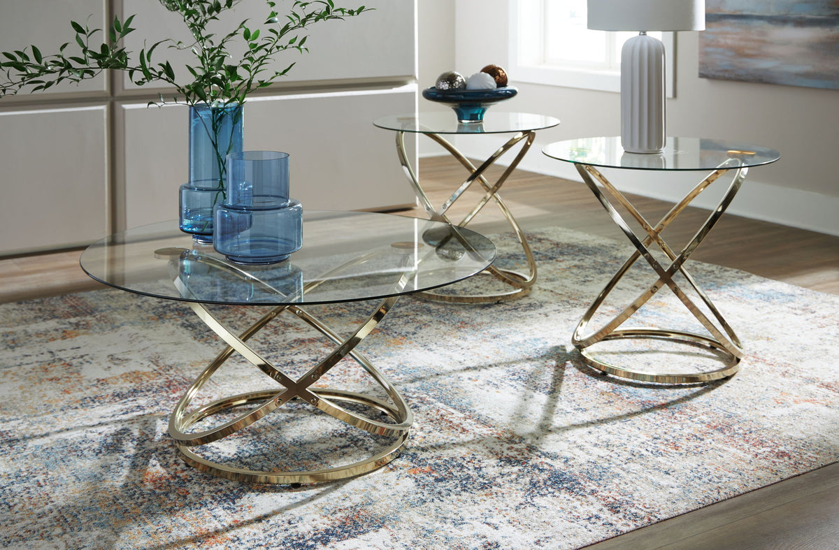 Crimonti - Occasional Table Set (Set of 3) - Champagne โ view 2