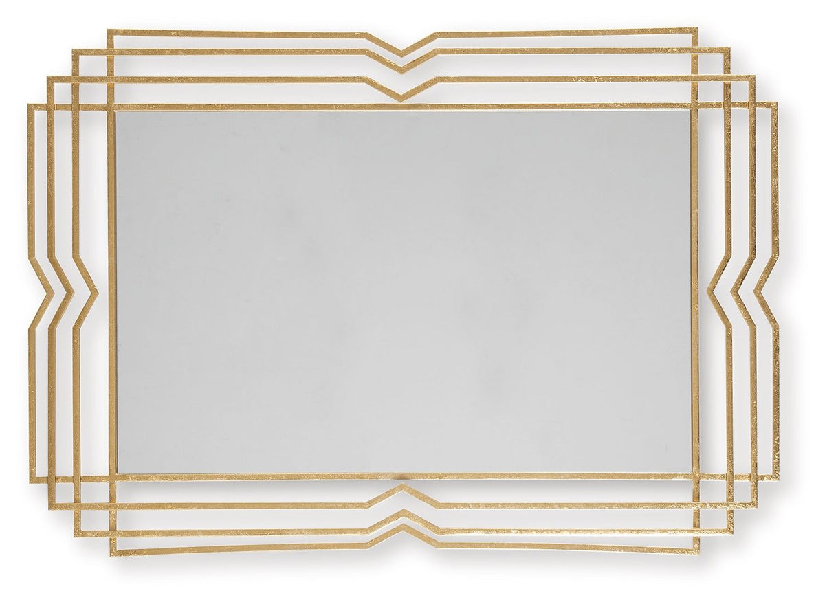 Claybrook - Accent Mirror - Gold Finish — view 4