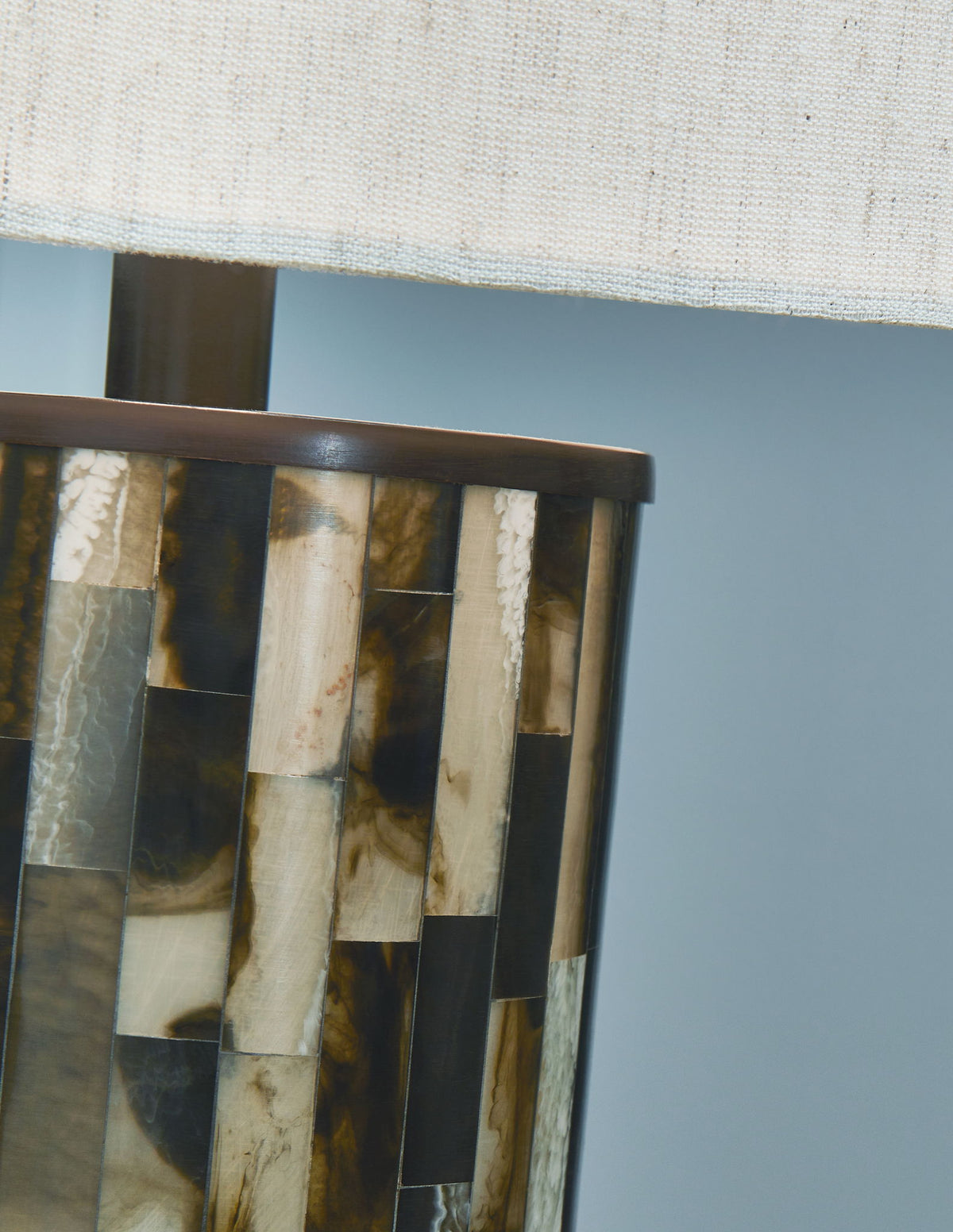 Ellford - Poly Table Lamp - Black / Brown / Cream — view 4