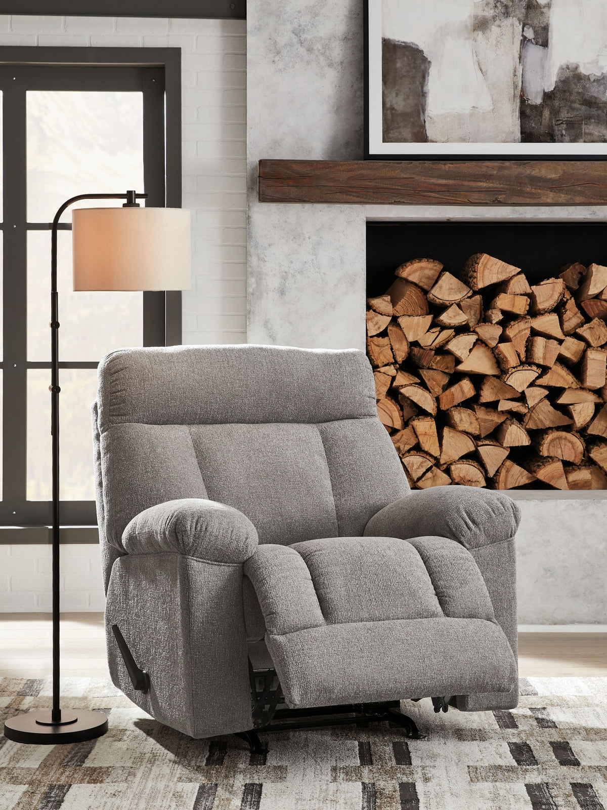 Hoyne Park - Rocker Recliner - Smoke — view 7