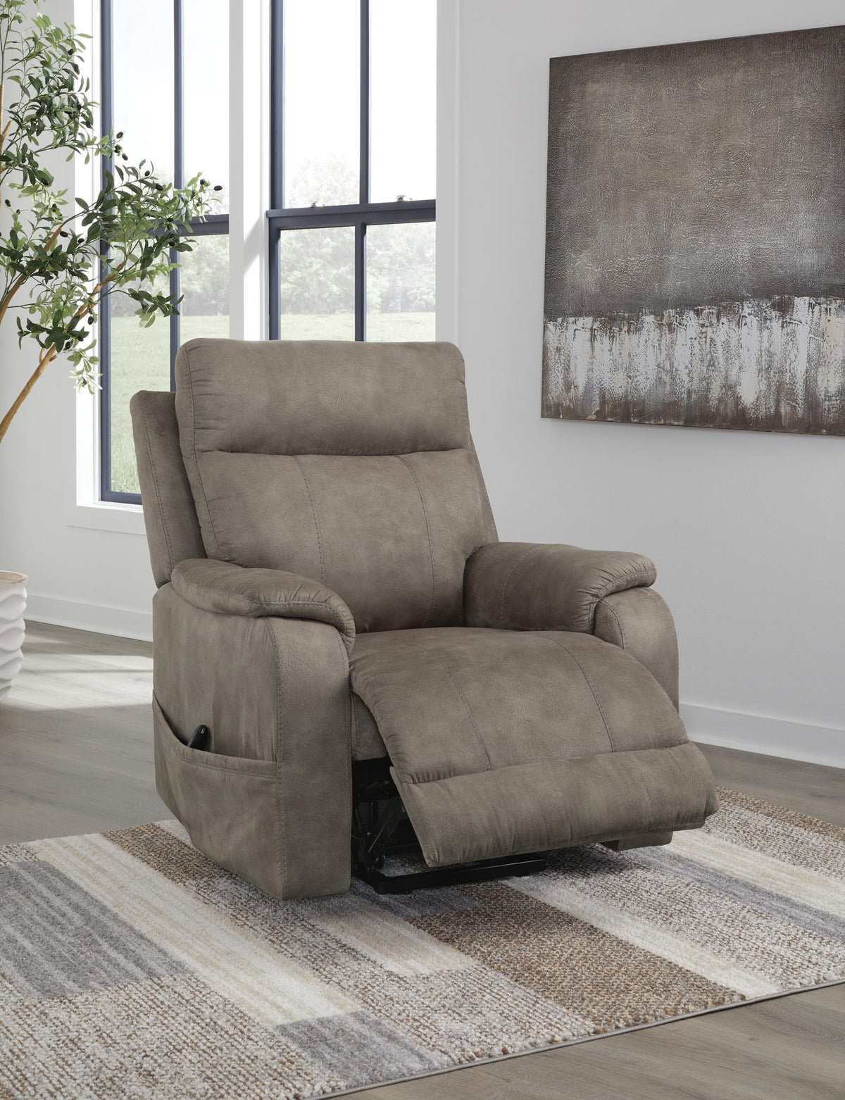 Crestmeade - Power Lift Recliner - Fossil — view 9