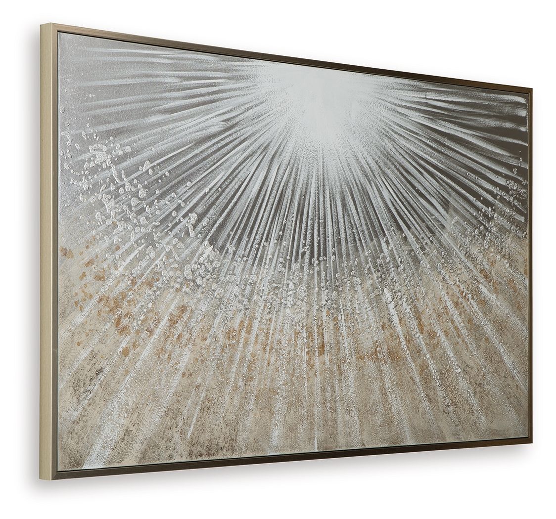 Waldard - Wall Art - Gray / Taupe / White — view 3