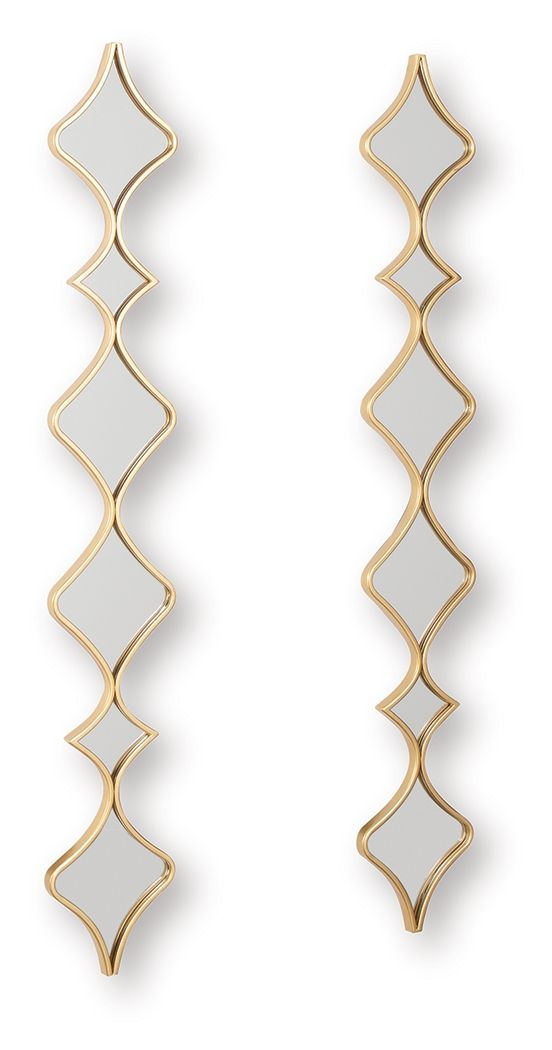 Harriswood - Accent Mirror Set (Set of 2) - Gold Finish โ view 3