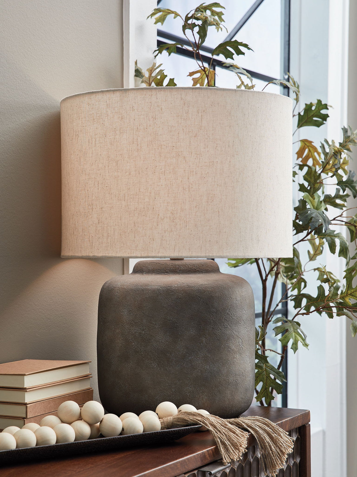 Zandophen - Metal Table Lamp - Antique Gray — view 2