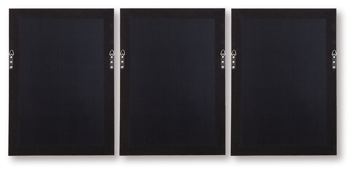 Honslow - Wall Art Set (Set of 3) - Brown / Black / White โ view 4