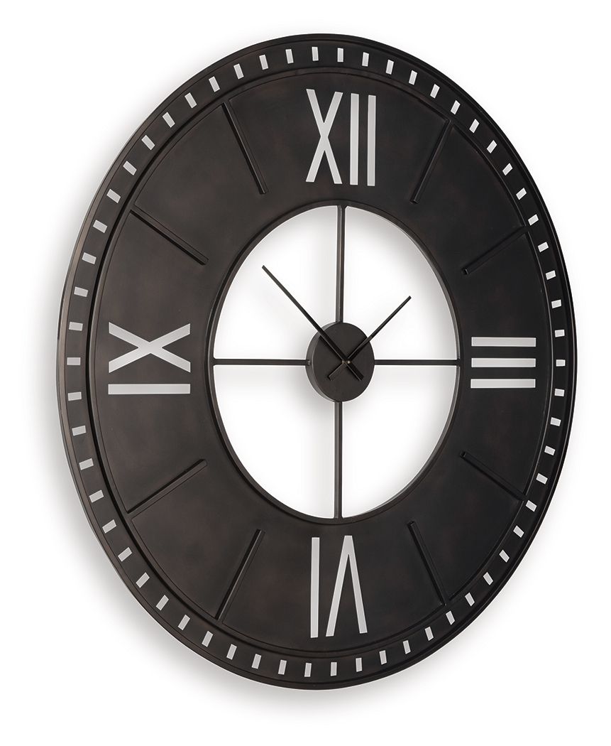 Lytle - Wall Clock - Antique Brown — view 3