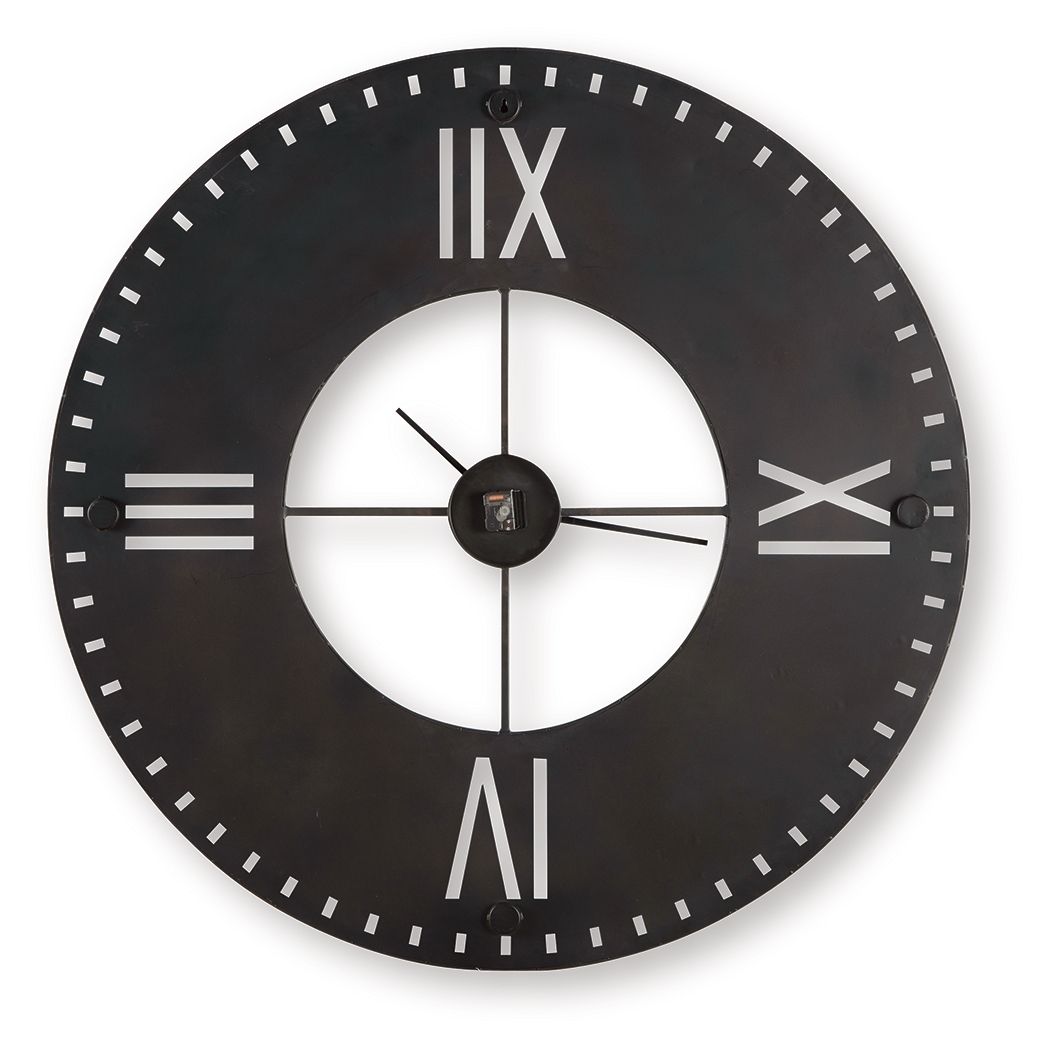 Lytle - Wall Clock - Antique Brown — view 4