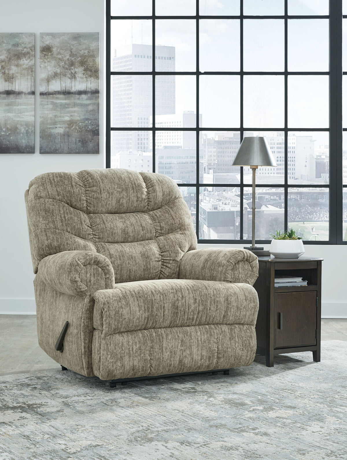 Movie Man - Zero Wall Recliner - Taupe — view 2