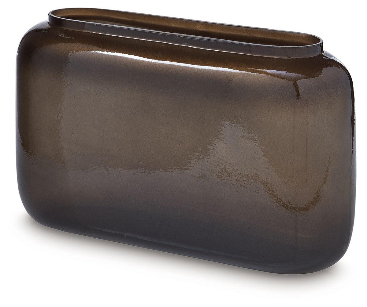 Sumner - Vase - 7.5" - Gray / Gold Finish — view 3