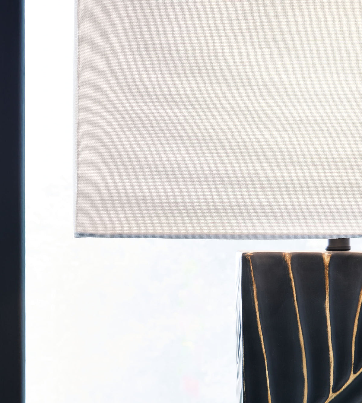 Bartlen - Poly Table Lamp - Black / Gold Finish — view 3