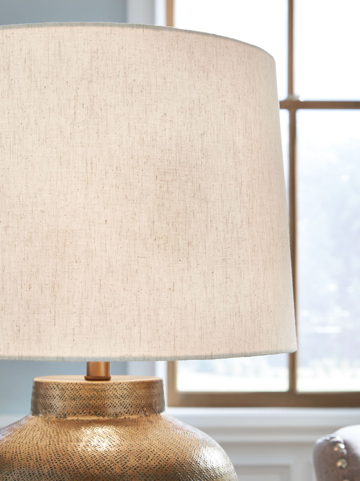 Madney - Metal Table Lamp - Antique Gold Finish — view 3