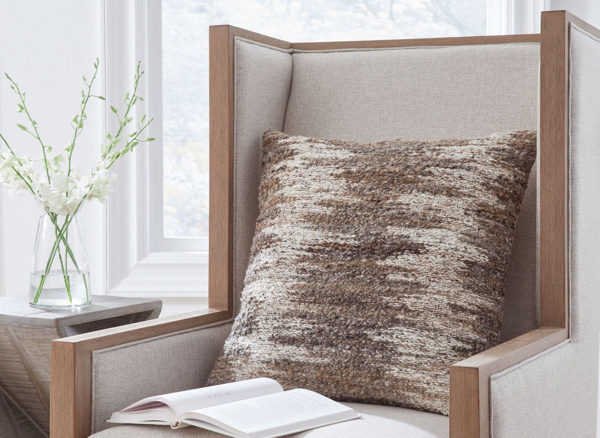 Nealton - Pillow (Set of 4) - Brown / White — view 2